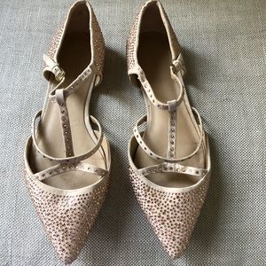 Zara shiny pointy ballerina shoes size 6 (EU36)